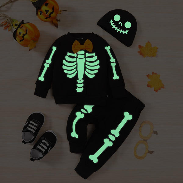 Halloween Fluorescent Children's Suit Hat Luminous Baby Boy - Amazitshop