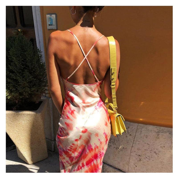 Halter print dress - Amazitshop