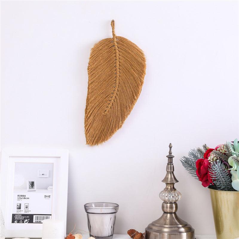 Hand - Woven Leaf Cotton Tapestry Tapestry - Amazitshop