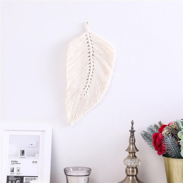 Hand - Woven Leaf Cotton Tapestry Tapestry - Amazitshop
