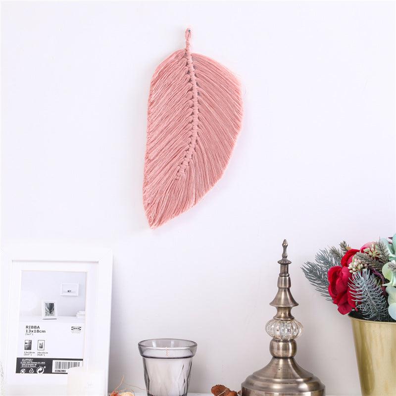 Hand - Woven Leaf Cotton Tapestry Tapestry - Amazitshop