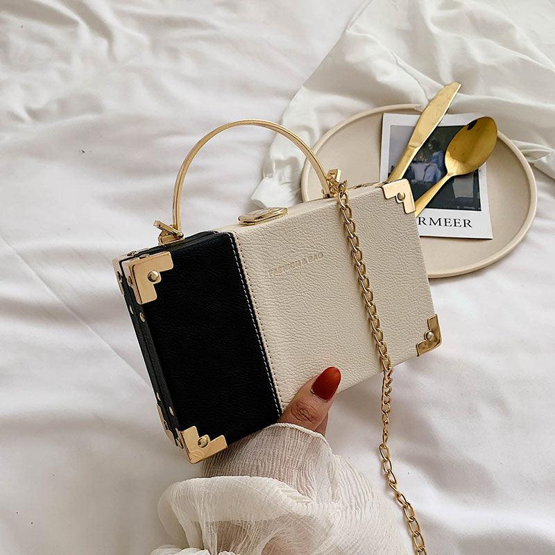 Handle Box Design Ladies Party Clutch Bag Purses - Amazitshop