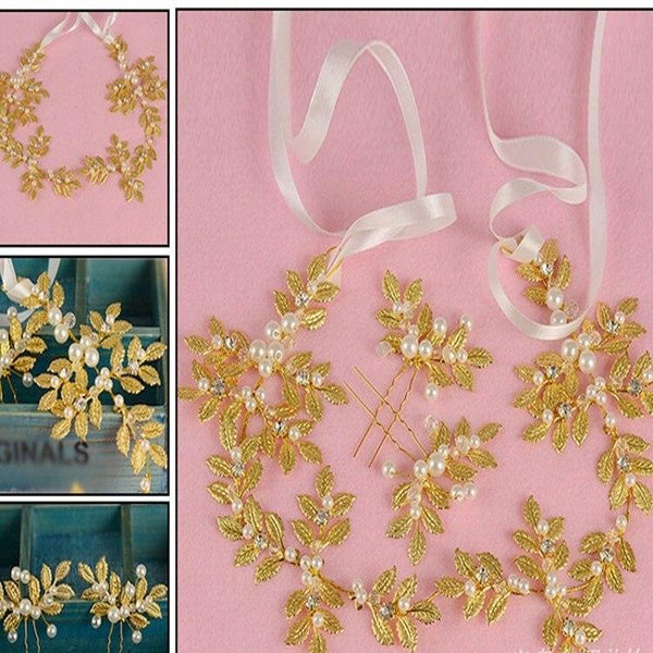 Handmade Pearl Retro Wedding Headband Accessories - Amazitshop