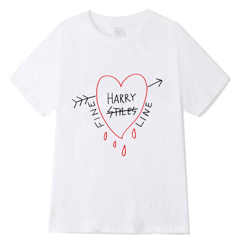 Harry Styles Fine Line Korean T Shirt Women Fashion Tops Shirts Short Sleeve Round Nack T-Shirts Leisure Top Tee Casual Ladies - Amazitshop