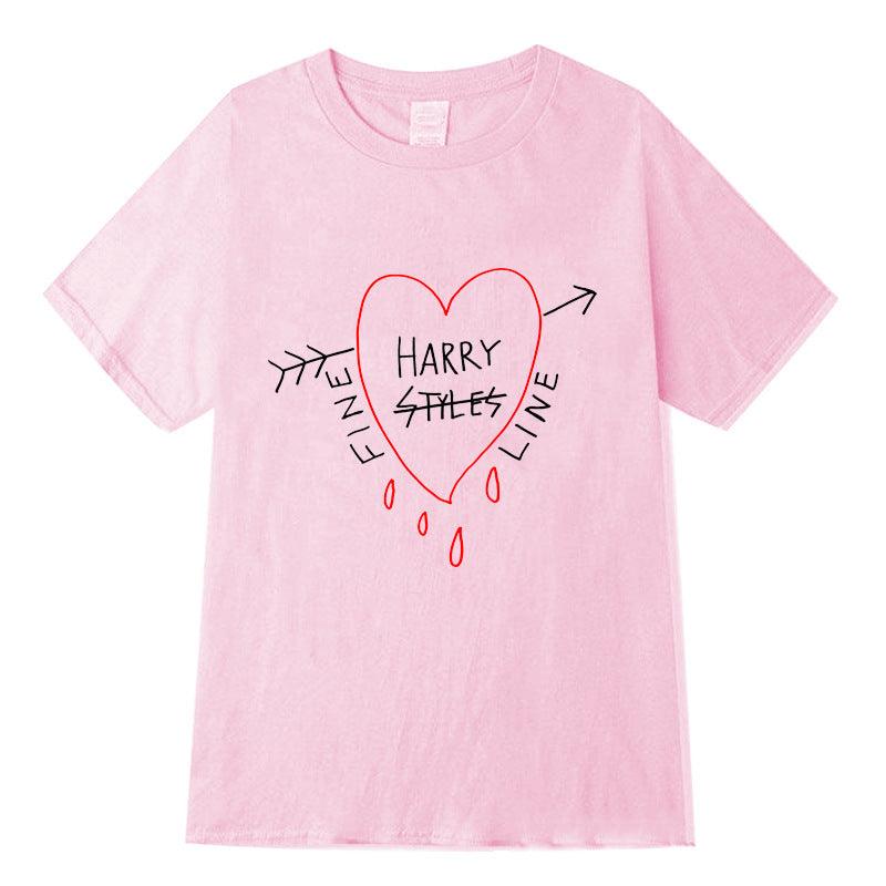 Harry Styles Fine Line Korean T Shirt Women Fashion Tops Shirts Short Sleeve Round Nack T-Shirts Leisure Top Tee Casual Ladies - Amazitshop