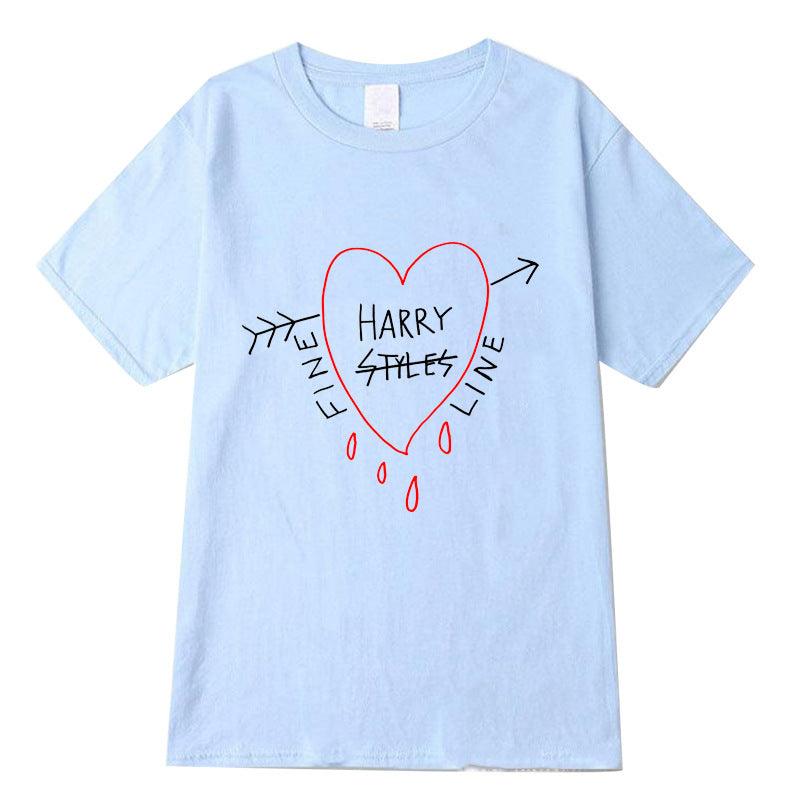 Harry Styles Fine Line Korean T Shirt Women Fashion Tops Shirts Short Sleeve Round Nack T-Shirts Leisure Top Tee Casual Ladies - Amazitshop