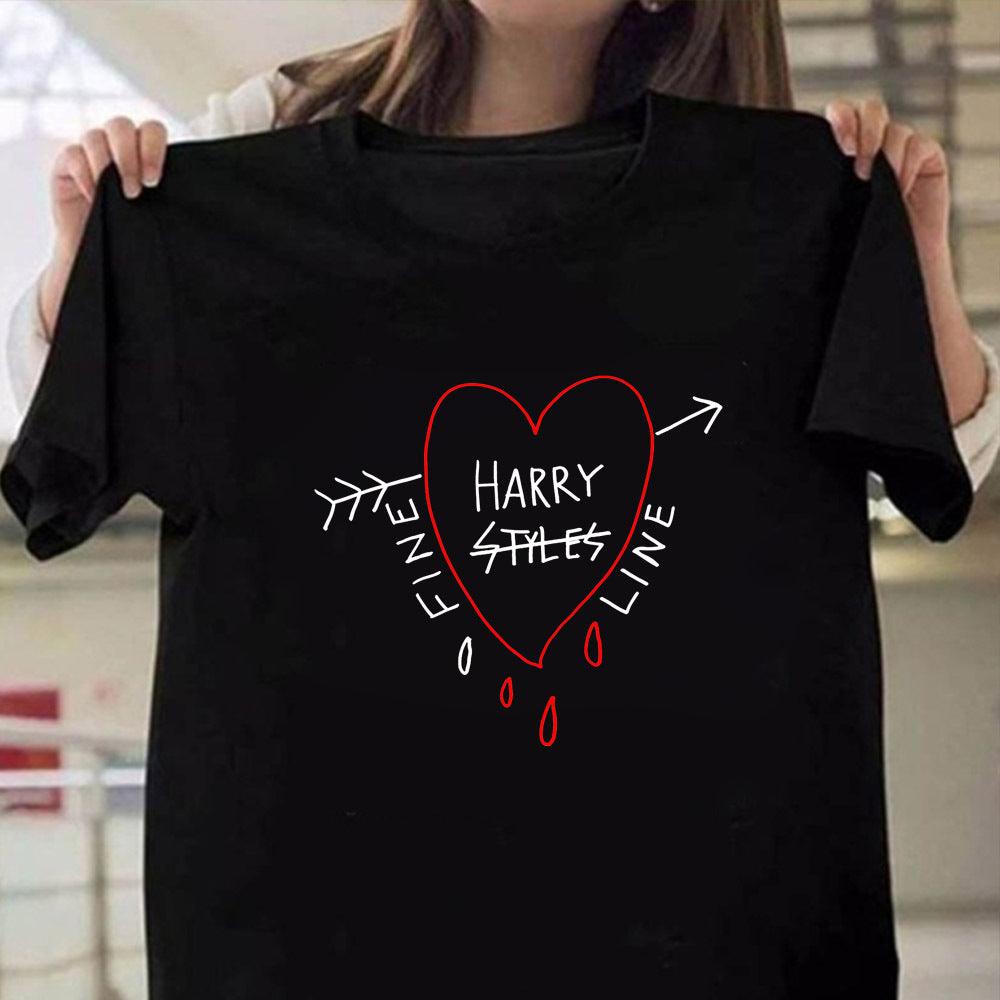 Harry Styles Fine Line Korean T Shirt Women Fashion Tops Shirts Short Sleeve Round Nack T-Shirts Leisure Top Tee Casual Ladies - Amazitshop