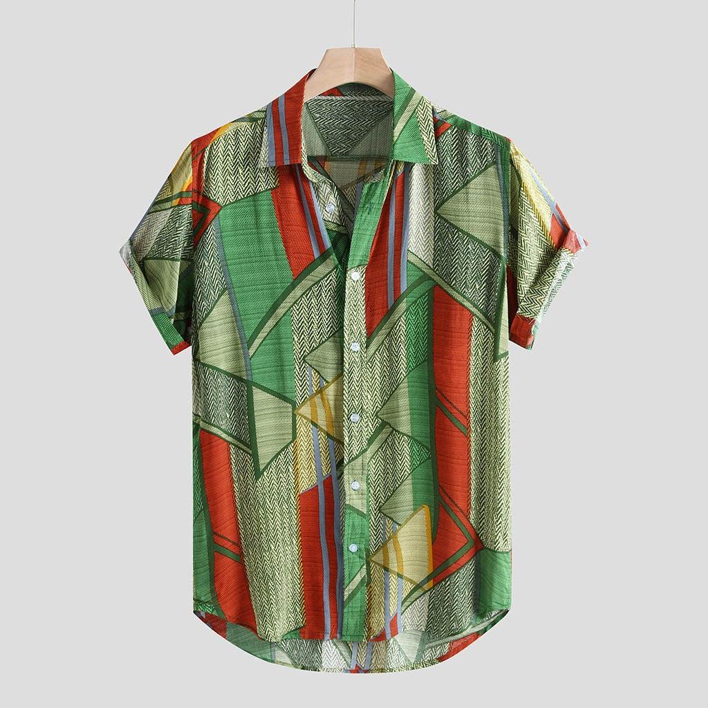Hawaii Shirts Men Hip Hop Printing Shirts - Amazitshop