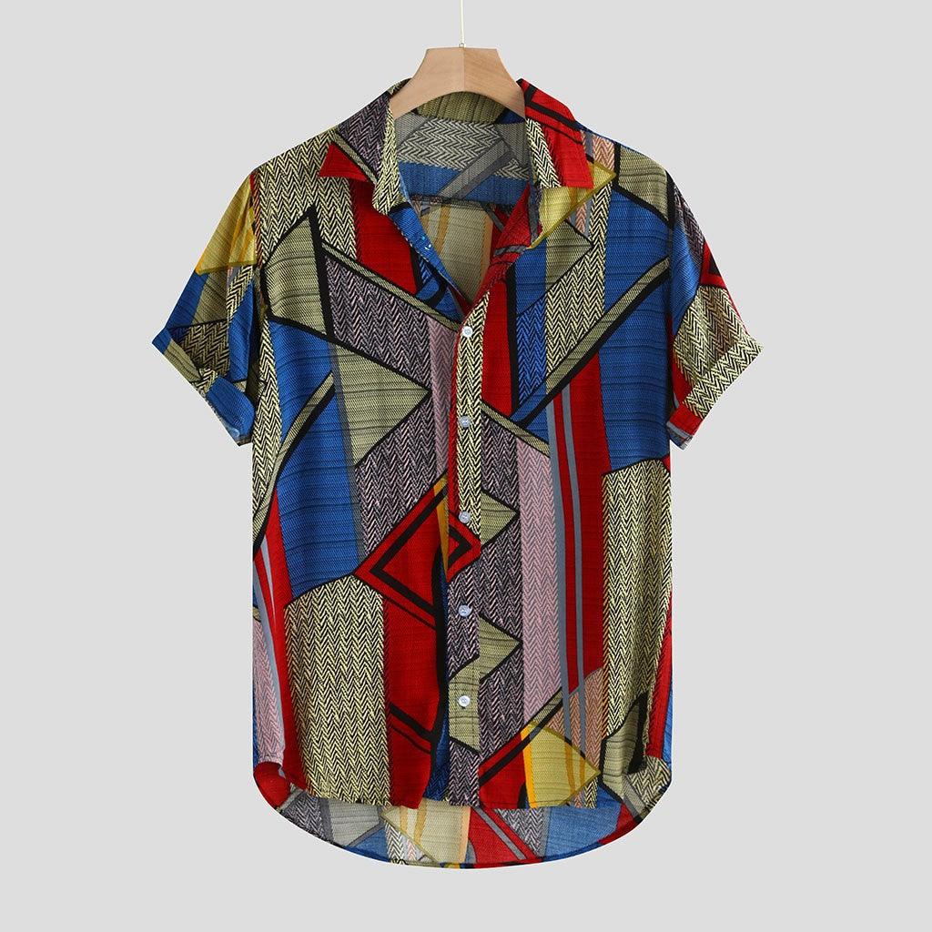 Hawaii Shirts Men Hip Hop Printing Shirts - Amazitshop