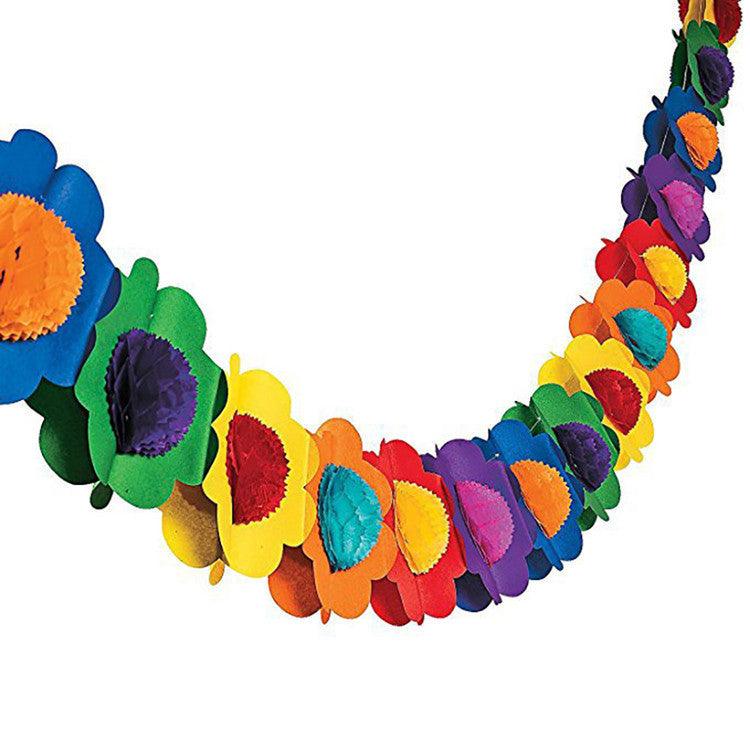 Hawaiian Party Paper Garland New Three - dimensional Garland - Amazitshop