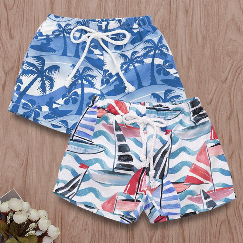 Hawaiian Style Beach Print Beach Pants - Amazitshop