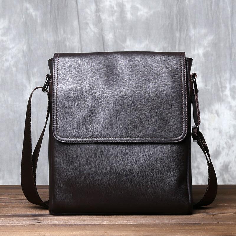 Head Layer Cowhide Crossbody Bag Vertical High - capacity Business Backpack - Amazitshop