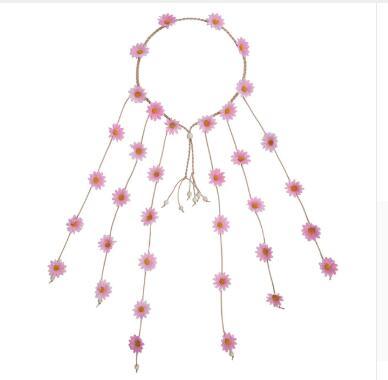 Headdress garland sun flower hair band flower daisy headband bohemian hair ring hair accessories - Amazitshop