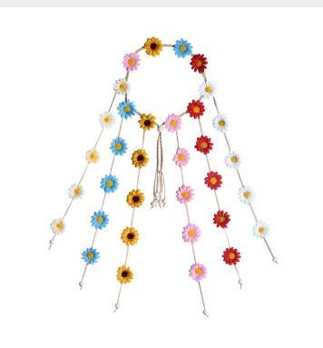 Headdress garland sun flower hair band flower daisy headband bohemian hair ring hair accessories - Amazitshop