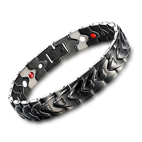 Heart - shaped magnet titanium steel bracelet - Amazitshop