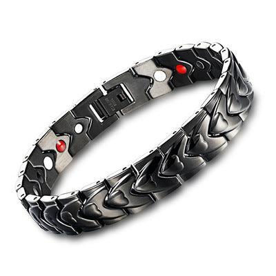 Heart - shaped magnet titanium steel bracelet - Amazitshop