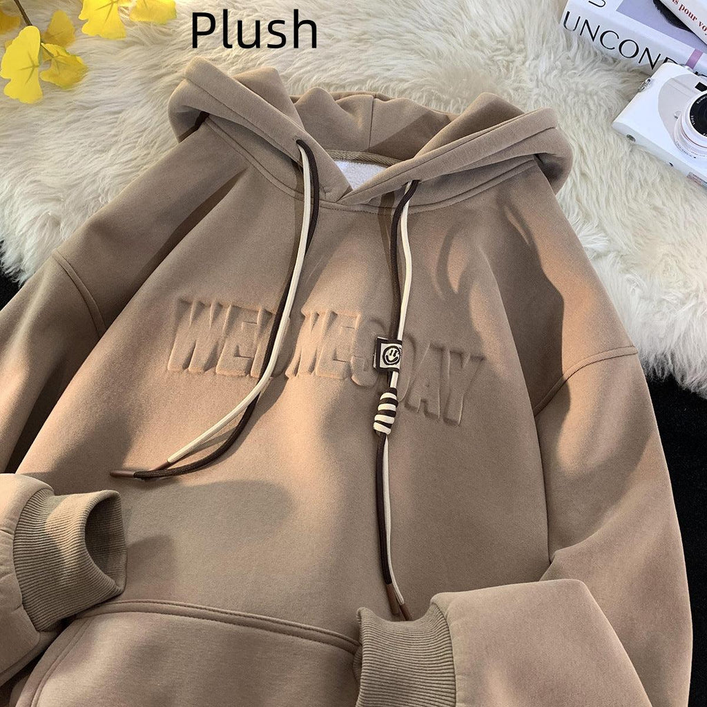 Heavy Sweater Men's Winter Fleece - lined Thickened - Amazitshop