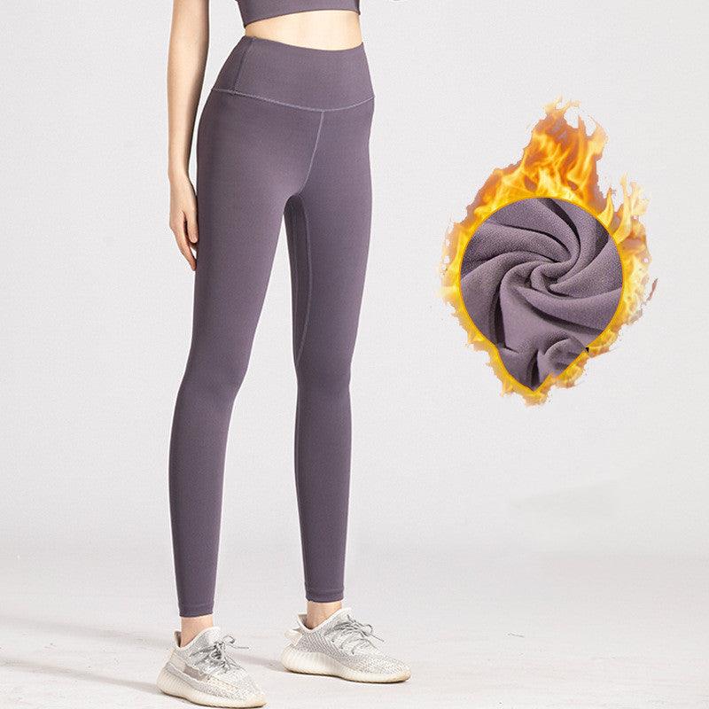 High Elastic Bottom Warm Butt Lift Yoga Pants For Running - Amazitshop