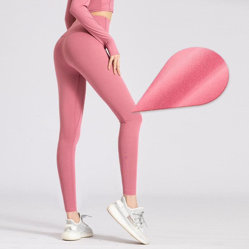 High Elastic Bottom Warm Butt Lift Yoga Pants For Running - Amazitshop