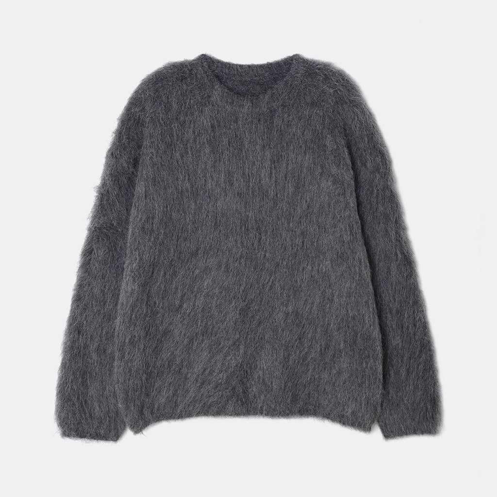 High - end Niche Alpaca Round Neck Wool Sweater - Amazitshop