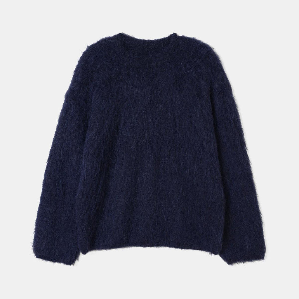 High - end Niche Alpaca Round Neck Wool Sweater - Amazitshop