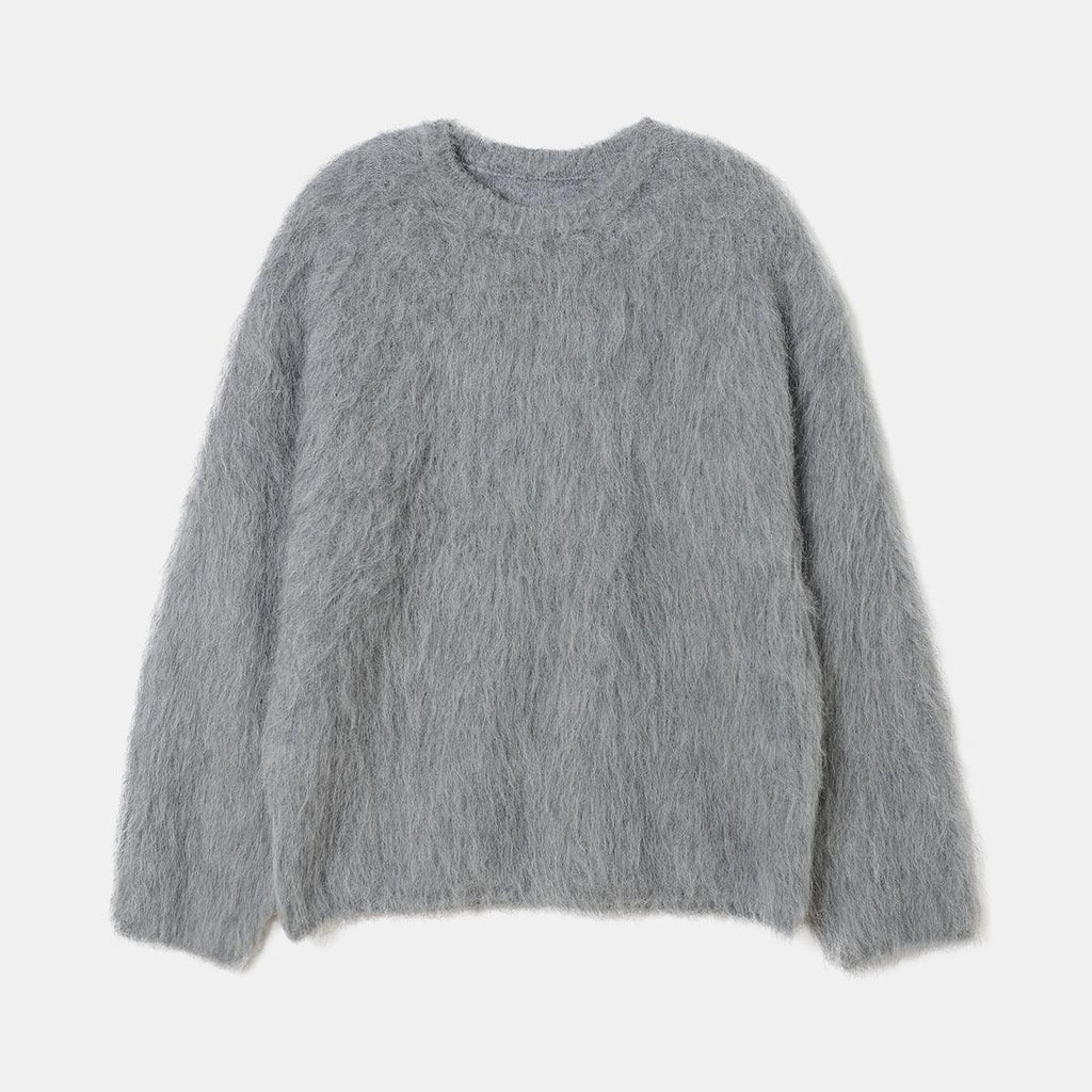 High - end Niche Alpaca Round Neck Wool Sweater - Amazitshop