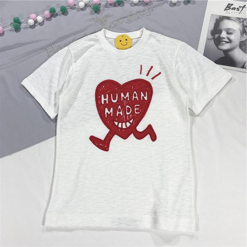 High Quality Women Bamboo Cotton T-Shirts Summer Black White Loose Tee Shirt Tops Short Sleeve Letters Printed Fashion Tshirts - Amazitshop