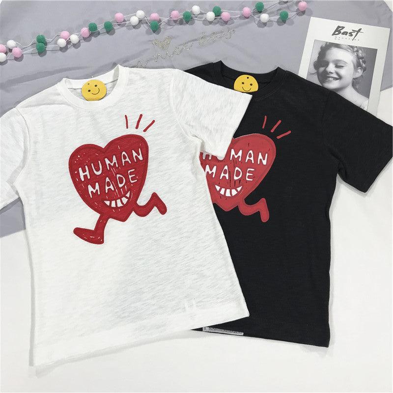 High Quality Women Bamboo Cotton T-Shirts Summer Black White Loose Tee Shirt Tops Short Sleeve Letters Printed Fashion Tshirts - Amazitshop