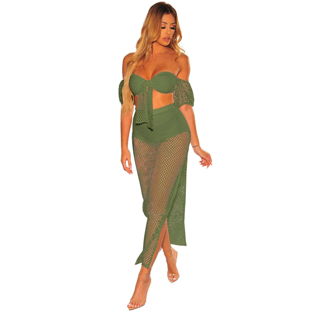 High split two - piece beachwear - Amazitshop