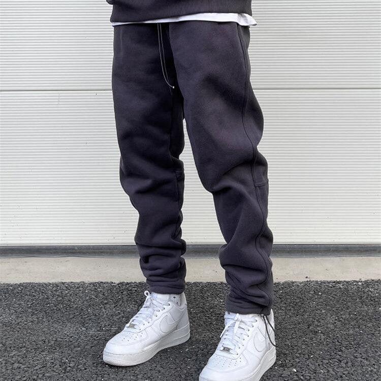 High Street INS Terry Sweatpants Versatile Straight - Amazitshop