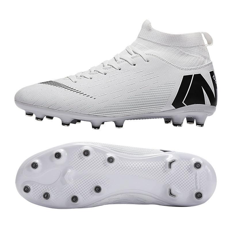 High Top White Football Shoes For Men And Women - Amazitshop
