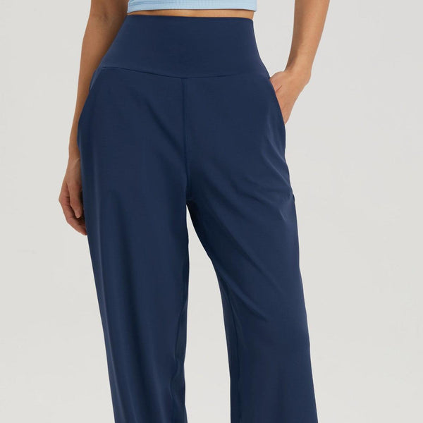High Waist Yoga Sports Wide - leg Pants - Amazitshop