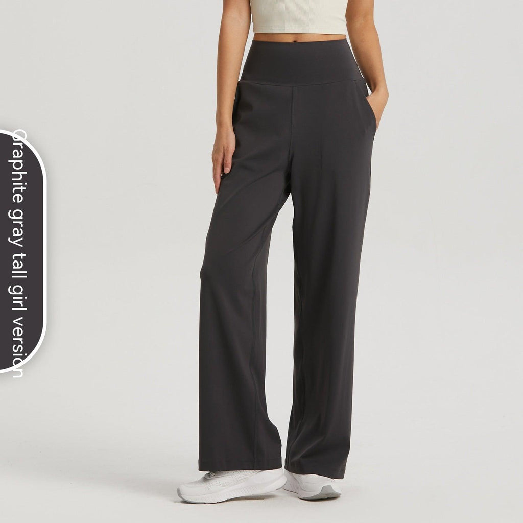 High Waist Yoga Sports Wide - leg Pants - Amazitshop