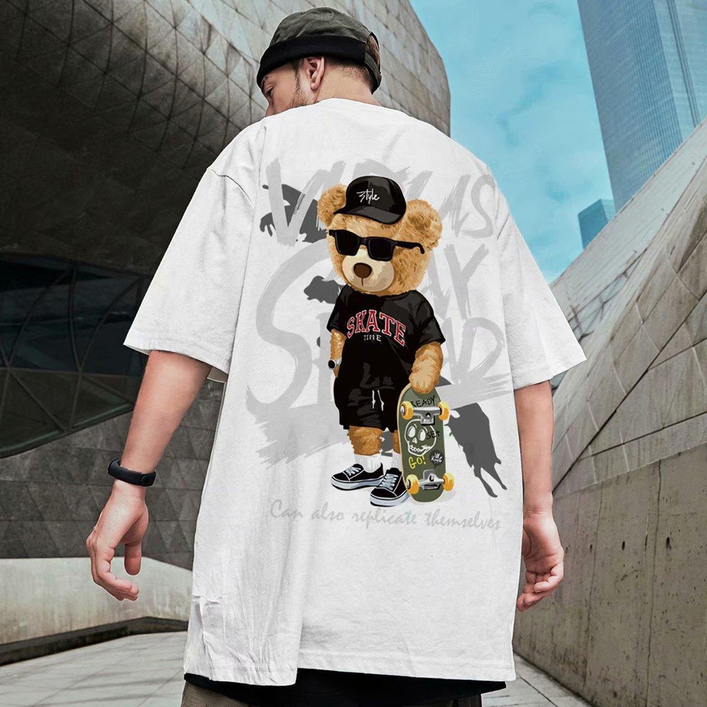 Hip - Hop Fashionable Brand Printed Short - sleeved T-shirt Men's Fashion - Amazitshop