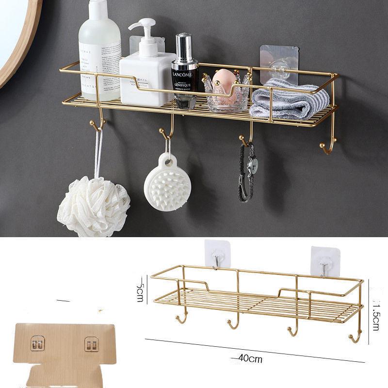 Hole - free Bathroom Toilet Rack Wall Hanging - Amazitshop