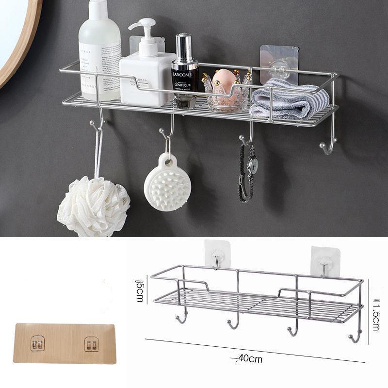 Hole - free Bathroom Toilet Rack Wall Hanging - Amazitshop