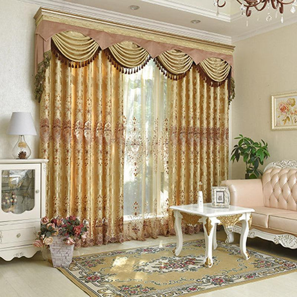 Hollow embroidery curtain fabric - Amazitshop