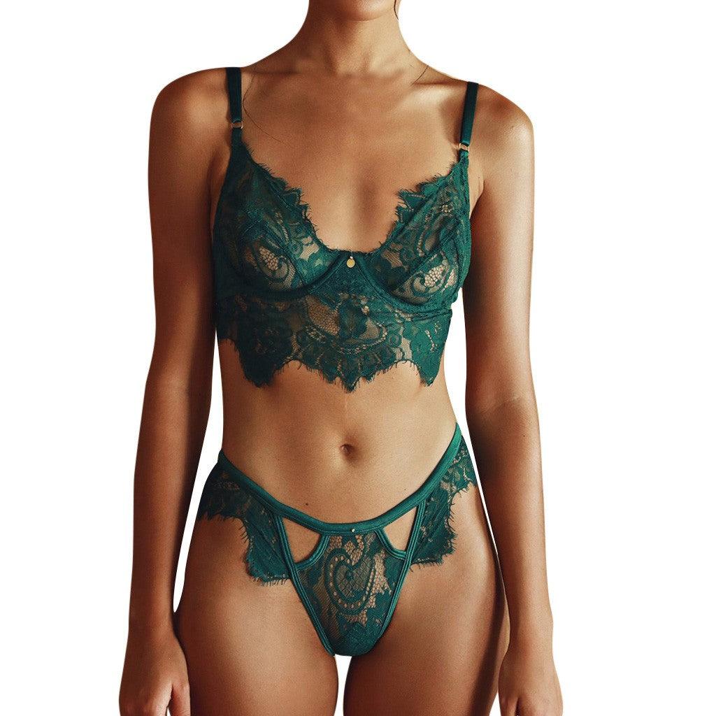 Hollow fashion female lingerie set - Amazitshop