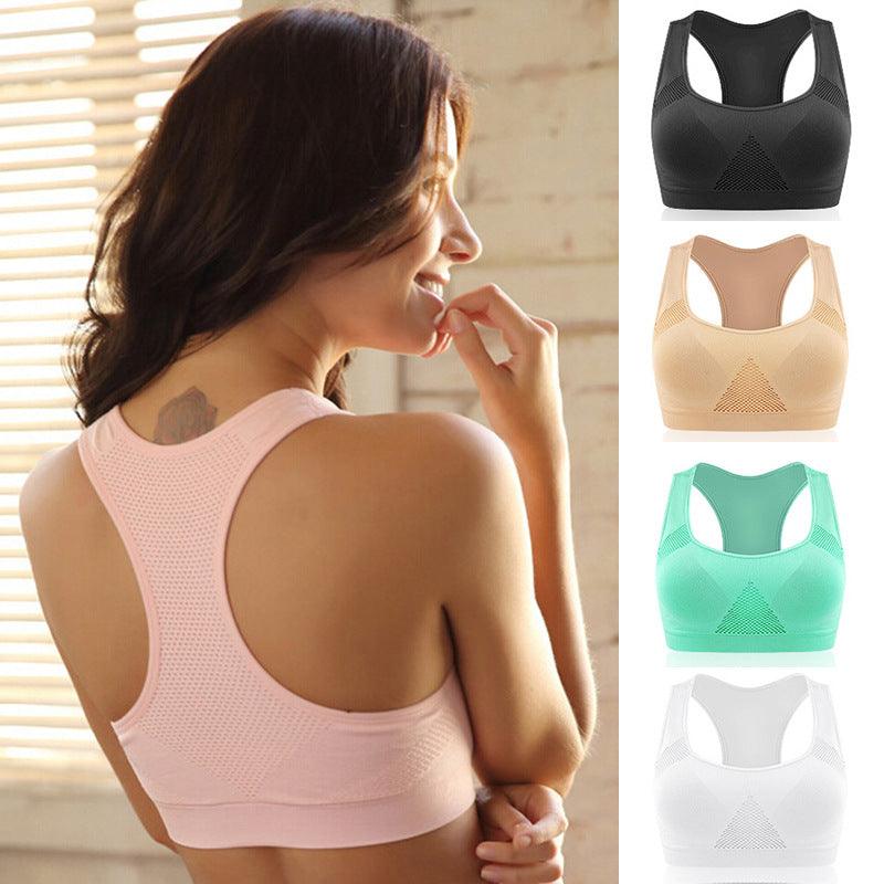 Hollow Sweat - absorbent Quick - drying Yoga Running Sport Bras - Amazitshop