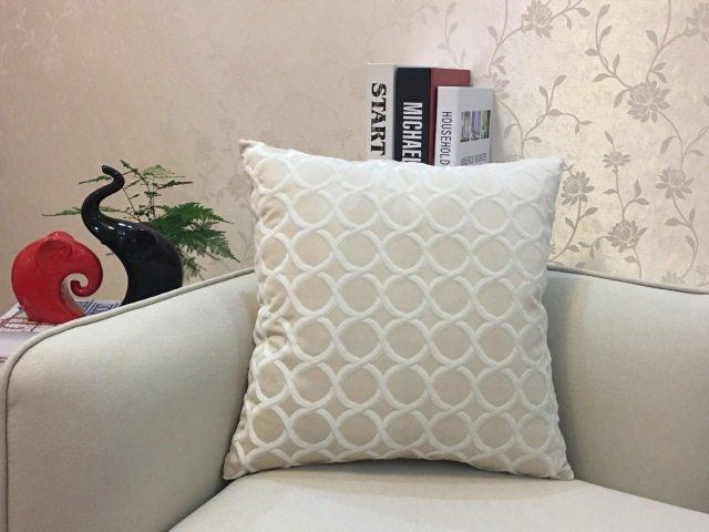 Home Decorative Sofa Throw Pillows Flannel Cushion Cover - Amazitshop