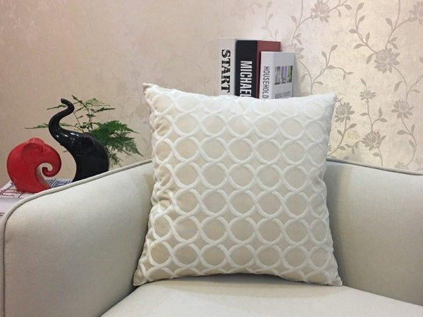 Home Decorative Sofa Throw Pillows Flannel Cushion Cover - Amazitshop