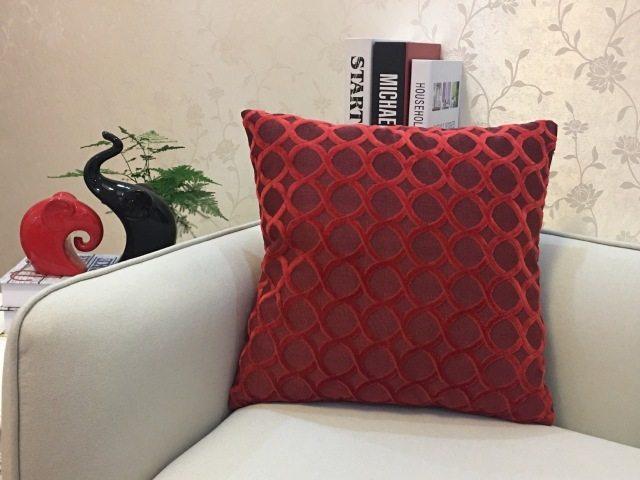 Home Decorative Sofa Throw Pillows Flannel Cushion Cover - Amazitshop