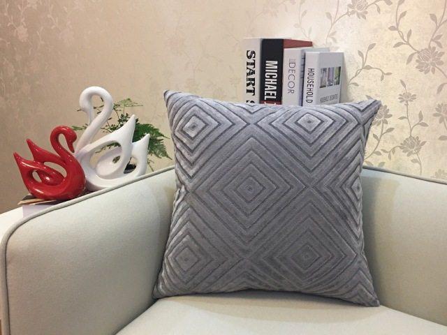 Home Decorative Sofa Throw Pillows Flannel Cushion Cover - Amazitshop
