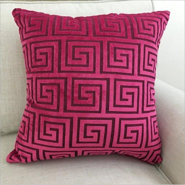Home Decorative Sofa Throw Pillows Flannel Cushion Cover - Amazitshop