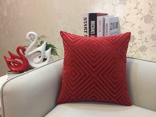 Home Decorative Sofa Throw Pillows Flannel Cushion Cover - Amazitshop