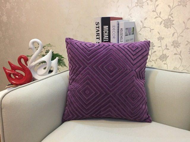Home Decorative Sofa Throw Pillows Flannel Cushion Cover - Amazitshop