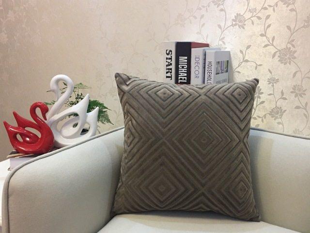 Home Decorative Sofa Throw Pillows Flannel Cushion Cover - Amazitshop