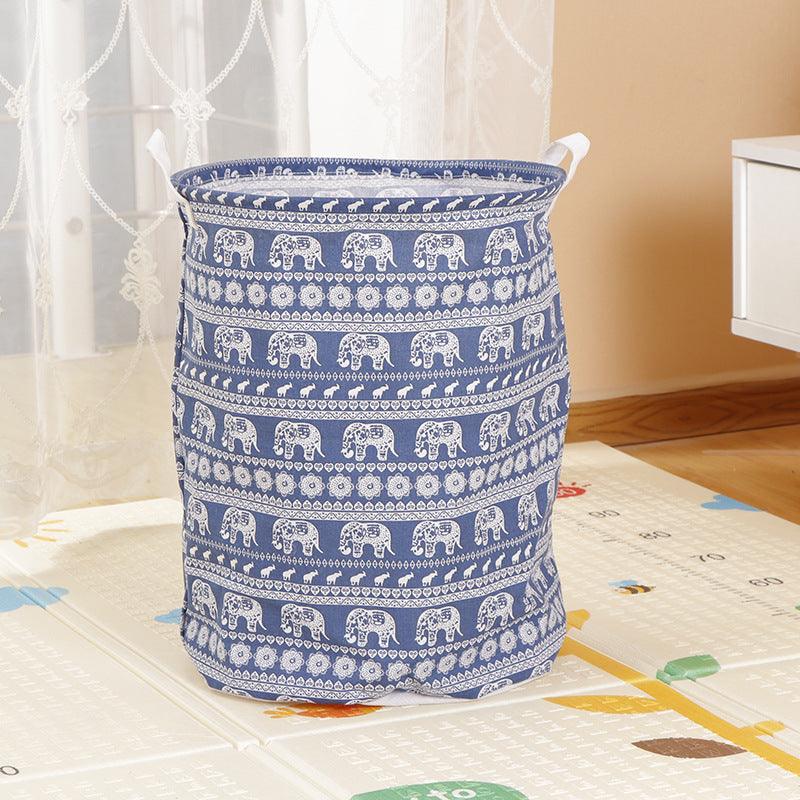 Home Fabric Folding Storage Dirty Laundry Basket - Amazitshop
