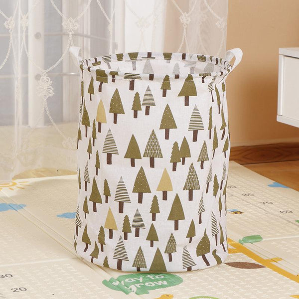 Home Fabric Folding Storage Dirty Laundry Basket - Amazitshop
