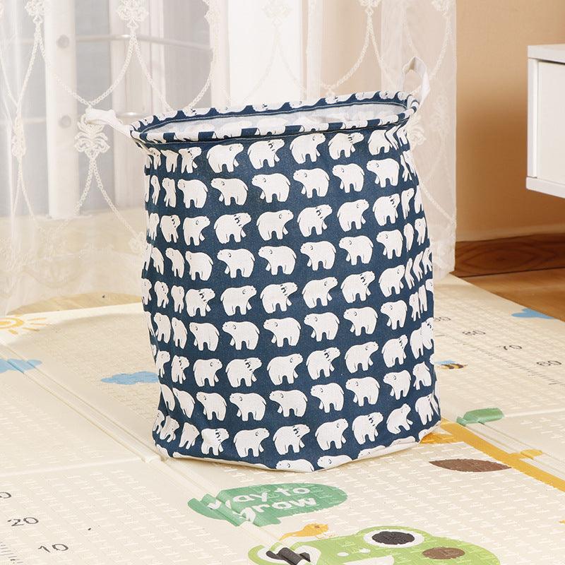Home Fabric Folding Storage Dirty Laundry Basket - Amazitshop